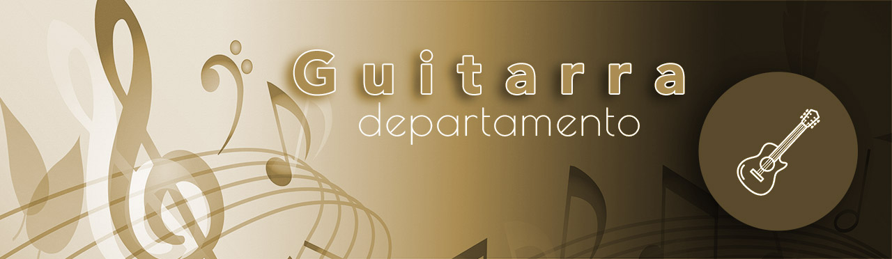 Banner del departamento de guitarra