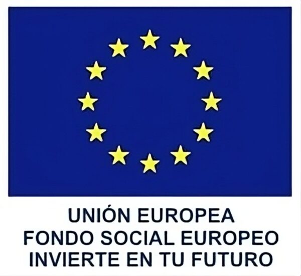 bandera unión europea. Fondo social europeo. Invierte en tu futuro.