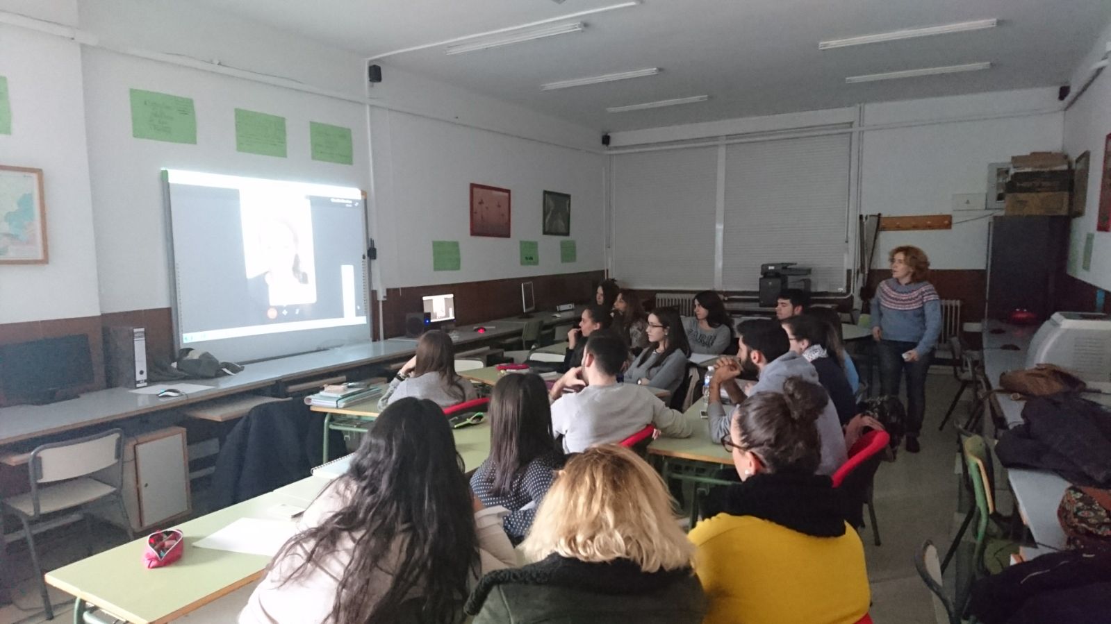 Videoconferencia por Skype con una alumna Erasmus en Irlanda