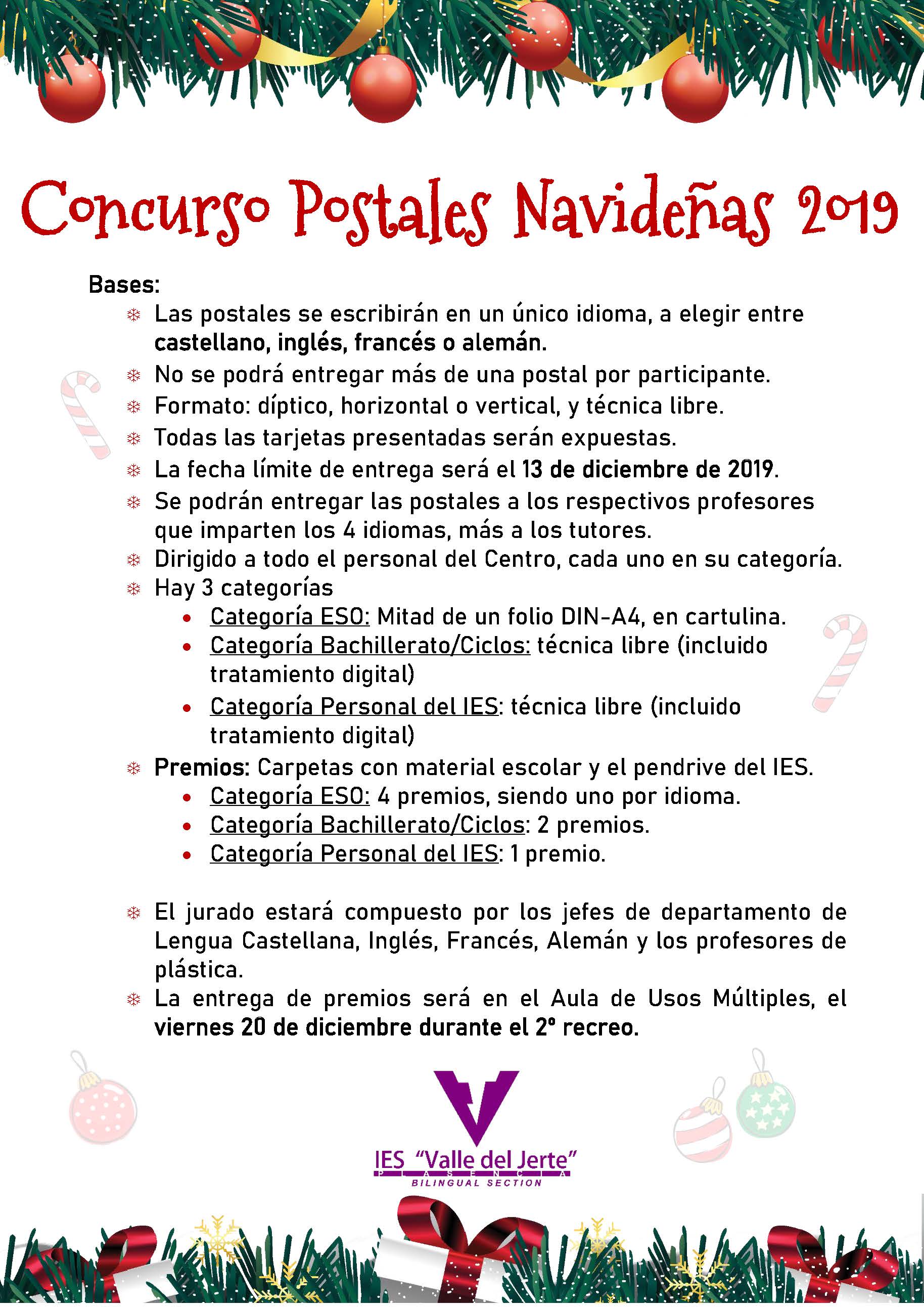 concurso postales navideñas 2019