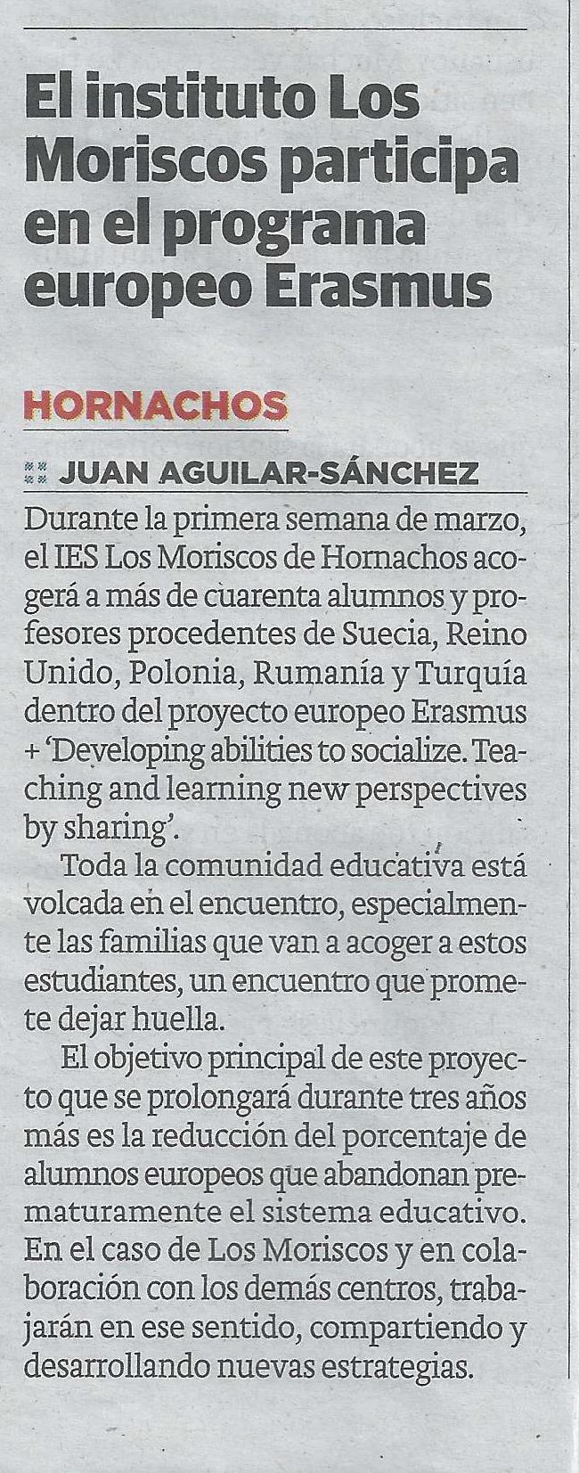 Diario Hoy nota prensa papel