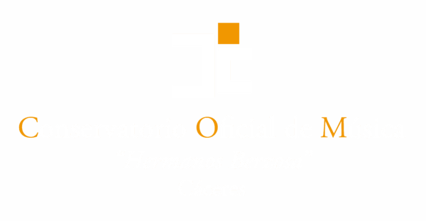 Logotipo blanco y naranja