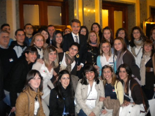 Alumnos con el Presidente del Gobierno