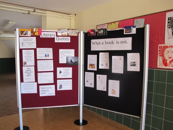 Exposición de textos en inglés