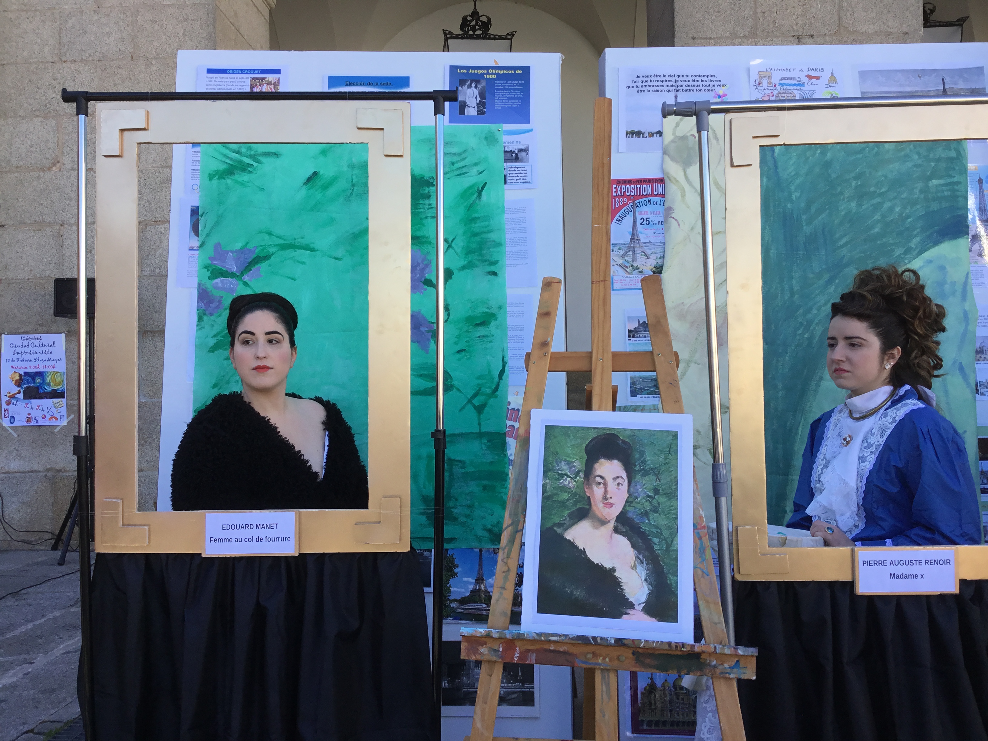 Recreación en vivo de pinturas de los artistas impresionistas 1