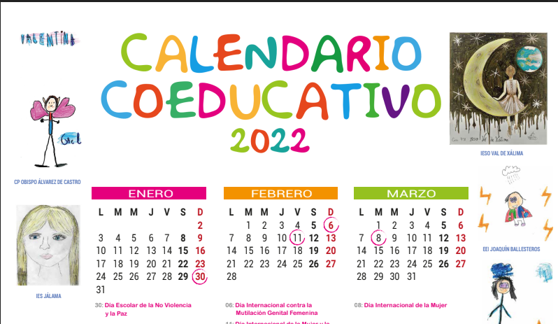 calendario coeducativo
