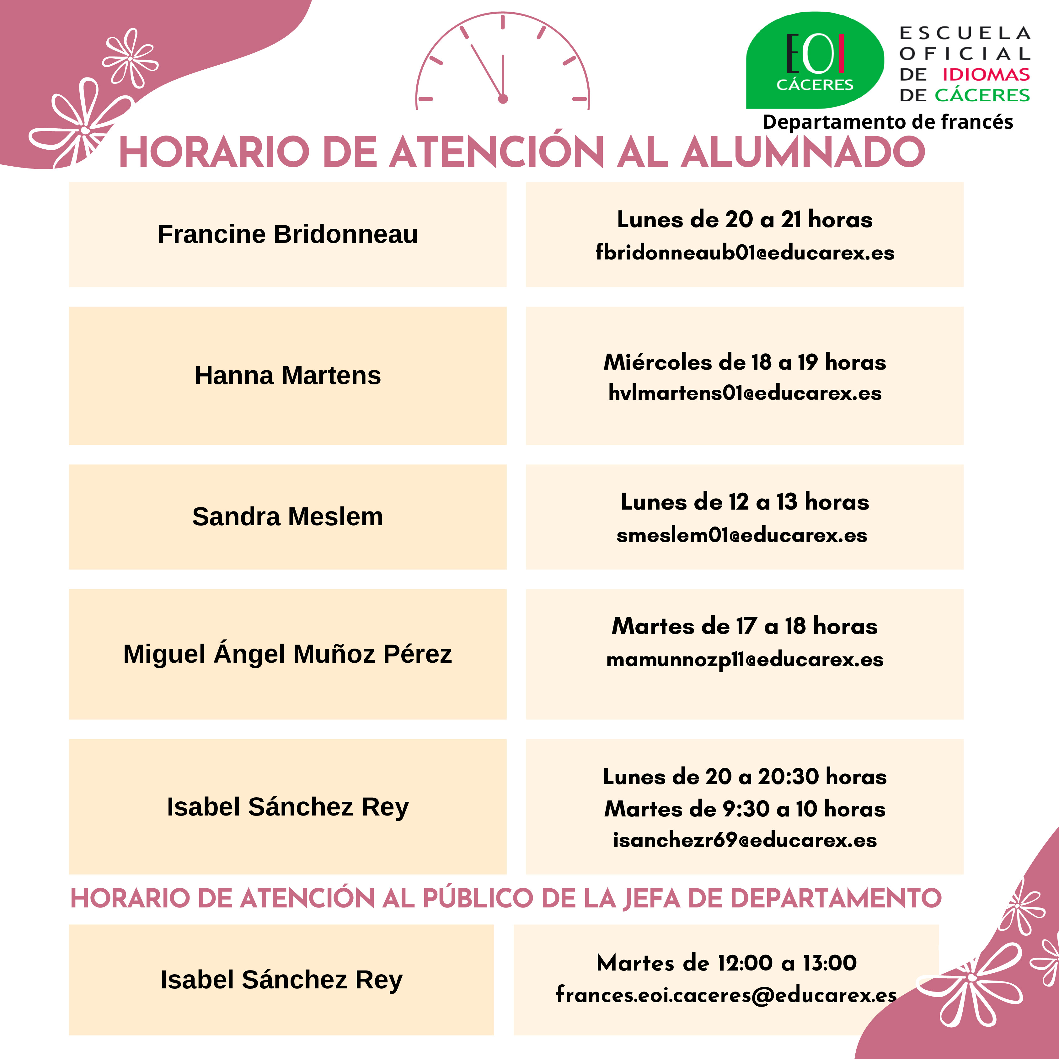 Horario de Atención alumnado 2024 25 pdf.io