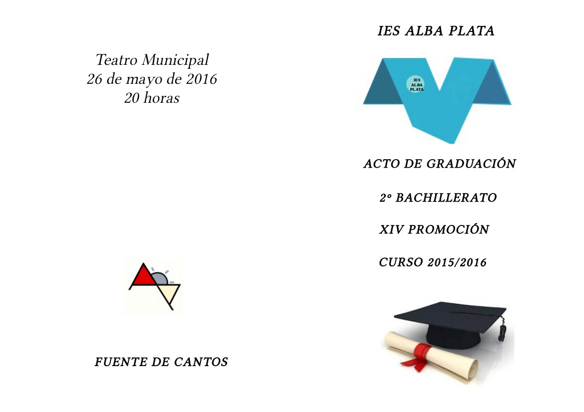 Programa graduación 2016