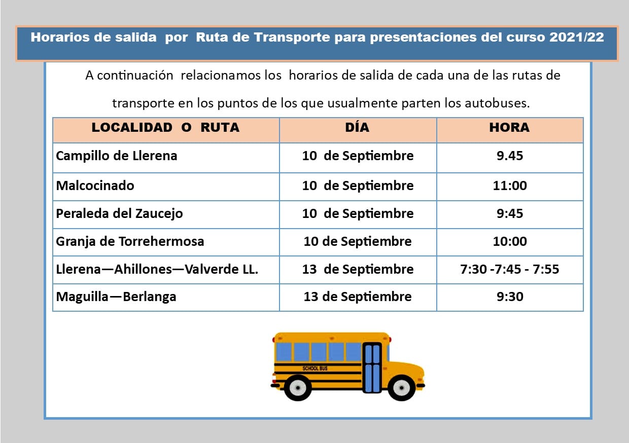 horario autobuses