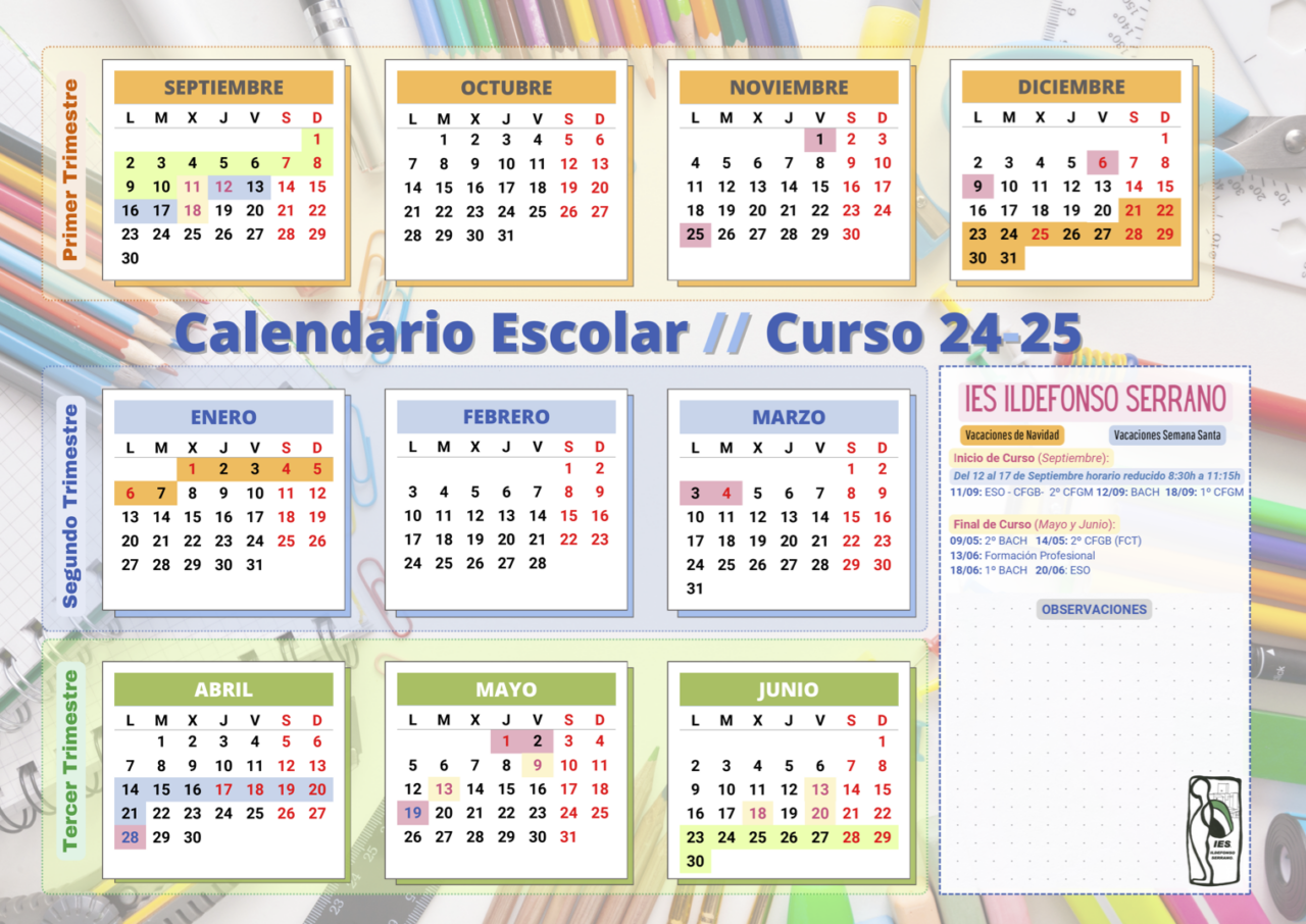 Calendario Escolar 2024-2025