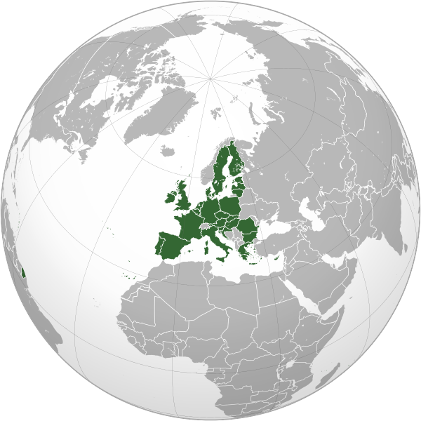 European Union orthographic projection.svg