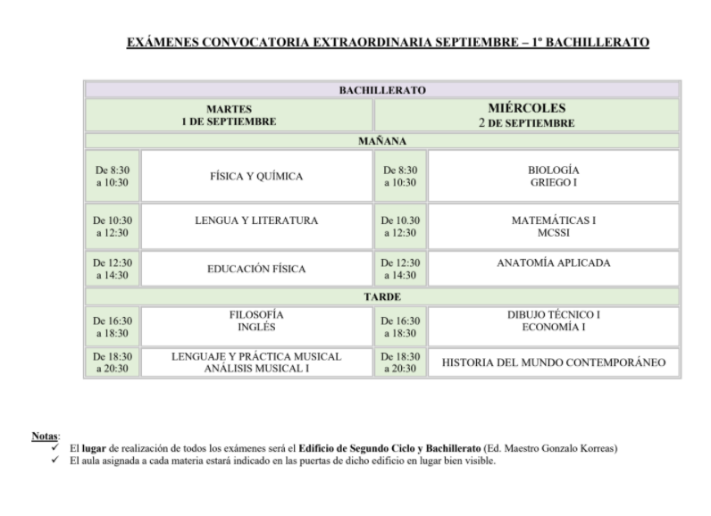 ExamenesConvocatorioaSemtiembre